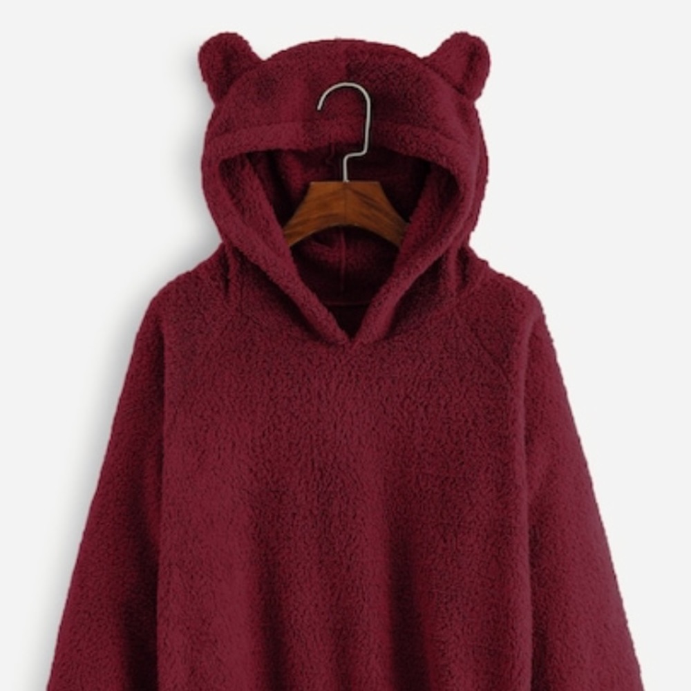 SWEATER SALE NWOT Teddy Bear Fuzzy Sweatshirt